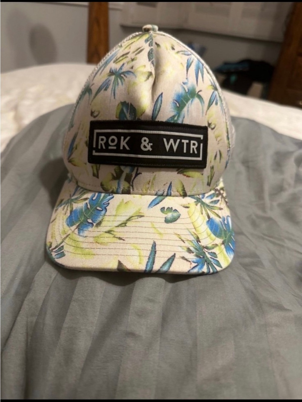 ROK & WTR Tropical Trucker Hat Floral Snapback Mesh Cap Summer Beach Adjustable